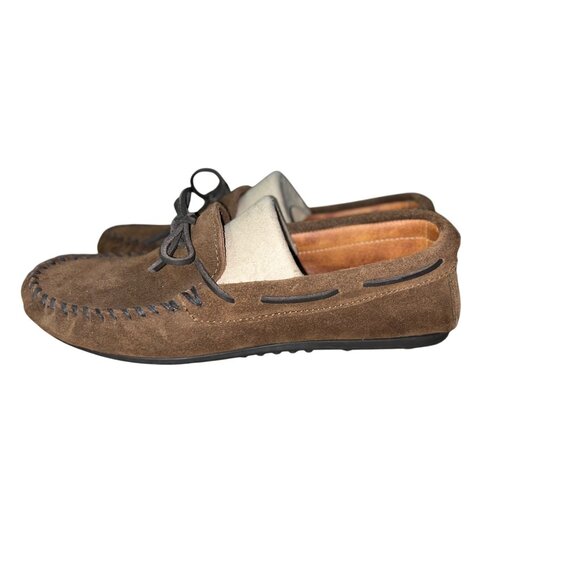 Minnetonka 400 Men’s Hardsole Moccasins Loafer – Brown Suede – Size 9 – Used - Picture 11 of 16